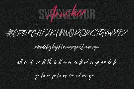 Arusher Brush Font Duo Svg Script Sans Vector Type