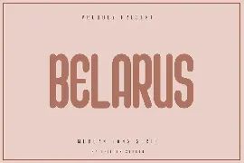 Belarus - Modern Sans Serif font