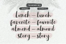 Thamarind Handwritten Font