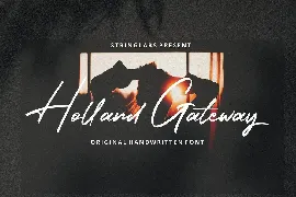 Holland Gateway - Handwritten Script Font