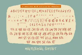 Blessing and struggle font