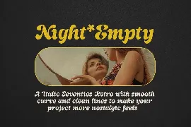 Night Empty - Modern Retro Font