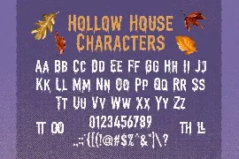 Hollow House font