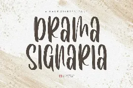 Drama Signaria | A Handwritten Font