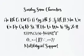 Sunday Snow font