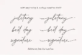 Juletany Signature Script Font