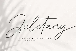 Juletany Signature Script Font