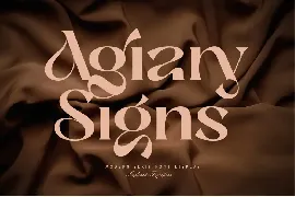 Agiary Signs font