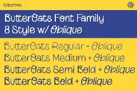 Butter Oats font