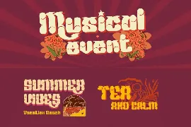 Mabed | Groovy Retro Font