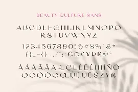 Beauty Culture font