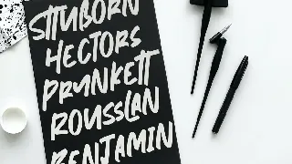 Nymburgh Brush Minimal Display Typeface font