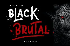 Black Brutal Brush Font