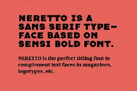 Neretto Sans font