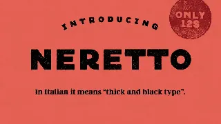 Neretto Sans font