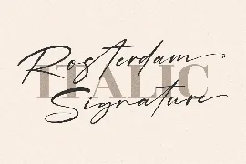 Rosterdam Signature Font