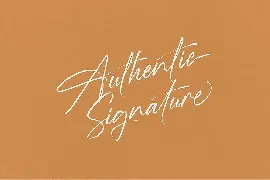 D.Signature font