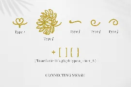 Christine Birth Flower - An Ornament Script Font