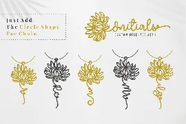 Christine Birth Flower - An Ornament Script Font