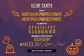 Silent Crater font