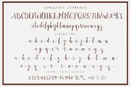 Romantis Script font