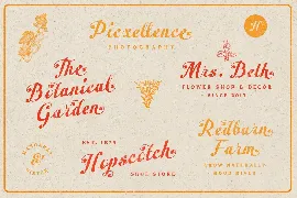 Peacher - Vintage Script Font