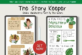 The Story Keeper Natural Handwritten Font