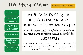 The Story Keeper Natural Handwritten Font