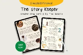 The Story Keeper Natural Handwritten Font