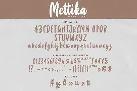 Mettika - Handbrush Font