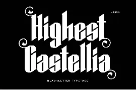 Highest Castellia font