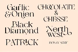 Bonky serif font