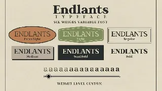 Endlants font