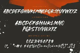 Gorock Brush Typeface font