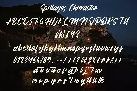 Spillages - Cool Script Font