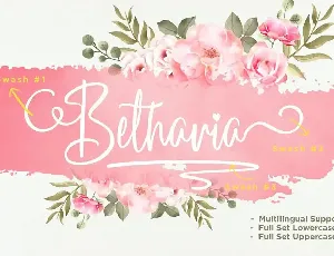 Betharia Script font