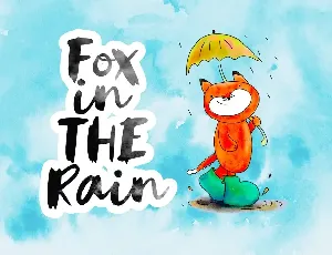 Rainy Day Brush Font