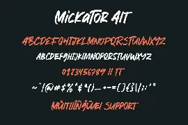 Mickator Stylish Display Font