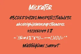 Mickator Stylish Display Font