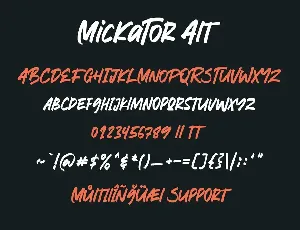 Mickator Stylish Display Font