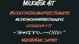 Mickator Stylish Display Font