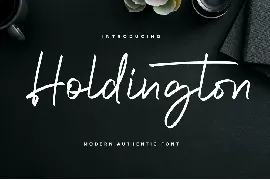 Holdington font