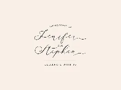 Elegant calligraphy font