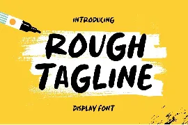 Rough Tagline - Handwritten Display Font