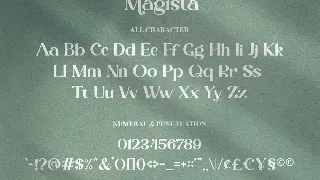 Magista - Modern Stylish Serif Font