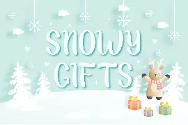 Snowy Holiday - Display Font