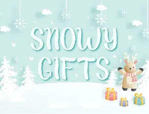 Snowy Holiday - Display Font