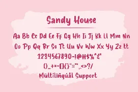 Sandy House font