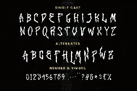 Phantom Rythm Horror Decorative Display Font