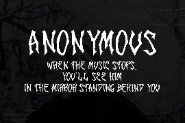 Phantom Rythm Horror Decorative Display Font